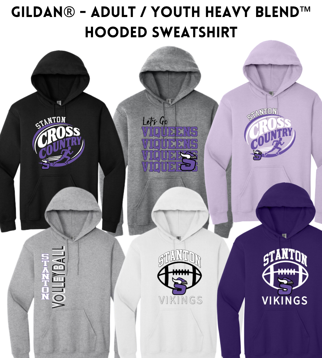 SB26 18500 Gildan® Heavy Blend™ Hooded Sweatshirt