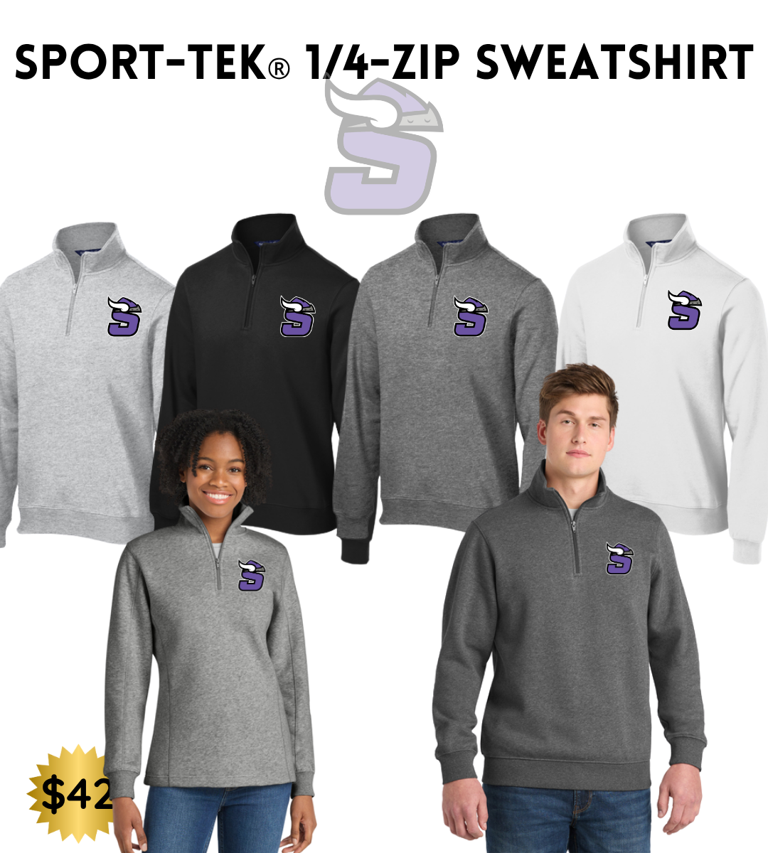 STBB2526 Sport Tek 1/4 Zip Sweatshirt