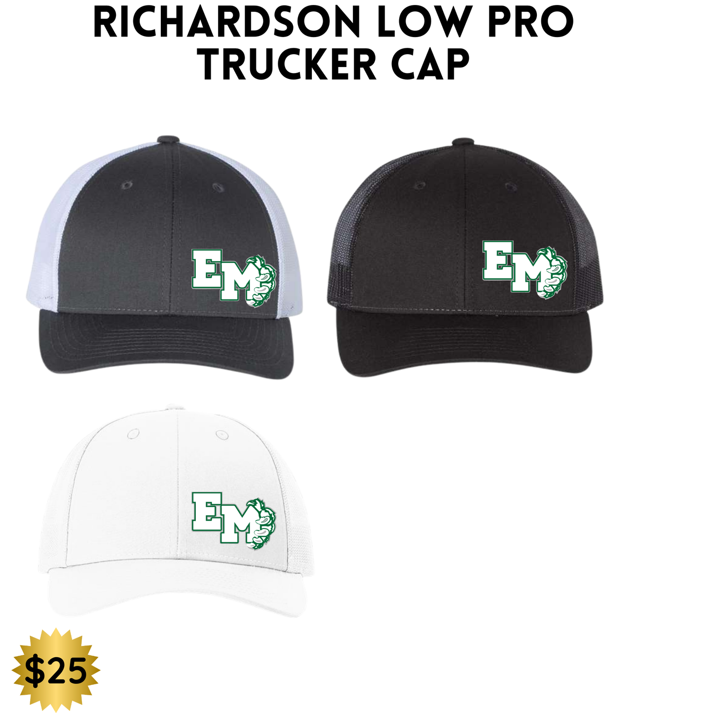 EMAYS Richardson Low Pro Trucker Snapback Hat