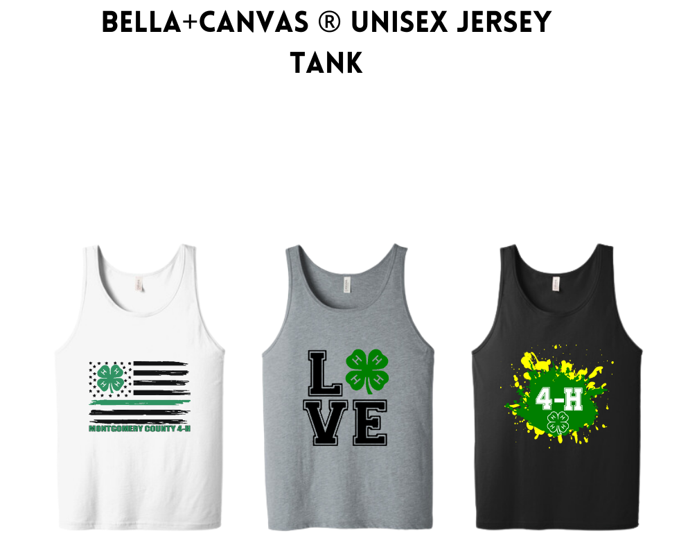 4-H BELLA+CANVAS ® Unisex Jersey Tank