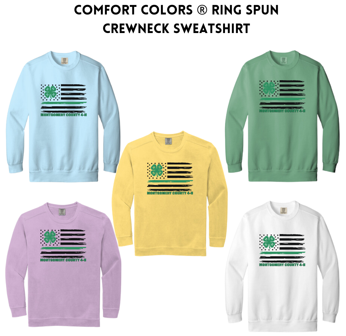 4-H Comfort Colors ® Ring Spun Crewneck Sweatshirt