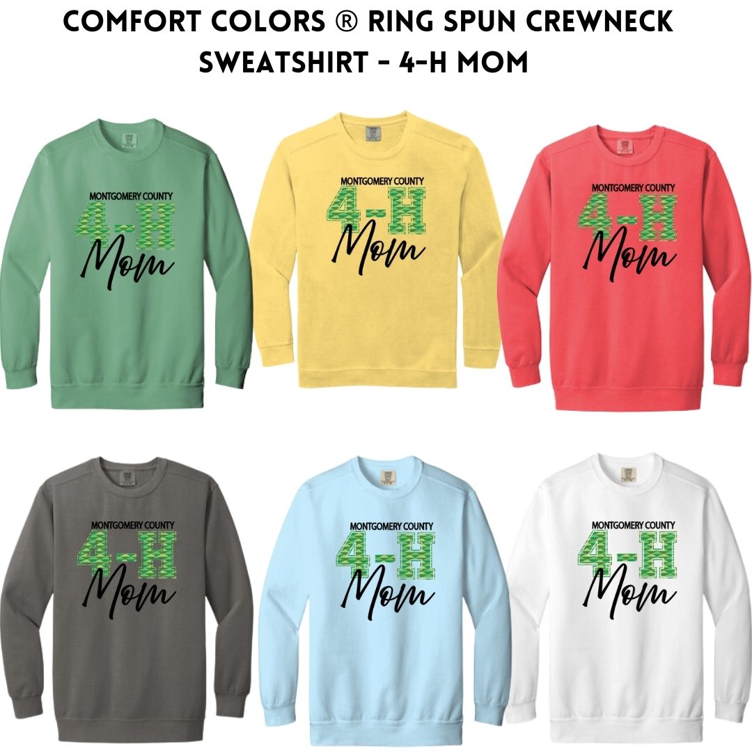 4-H Comfort Colors ® Ring Spun Crewneck Sweatshirt - 4-H Mom