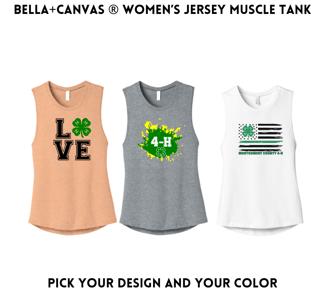 4-H BELLA+CANVAS ® Women’s Jersey Muscle Tank