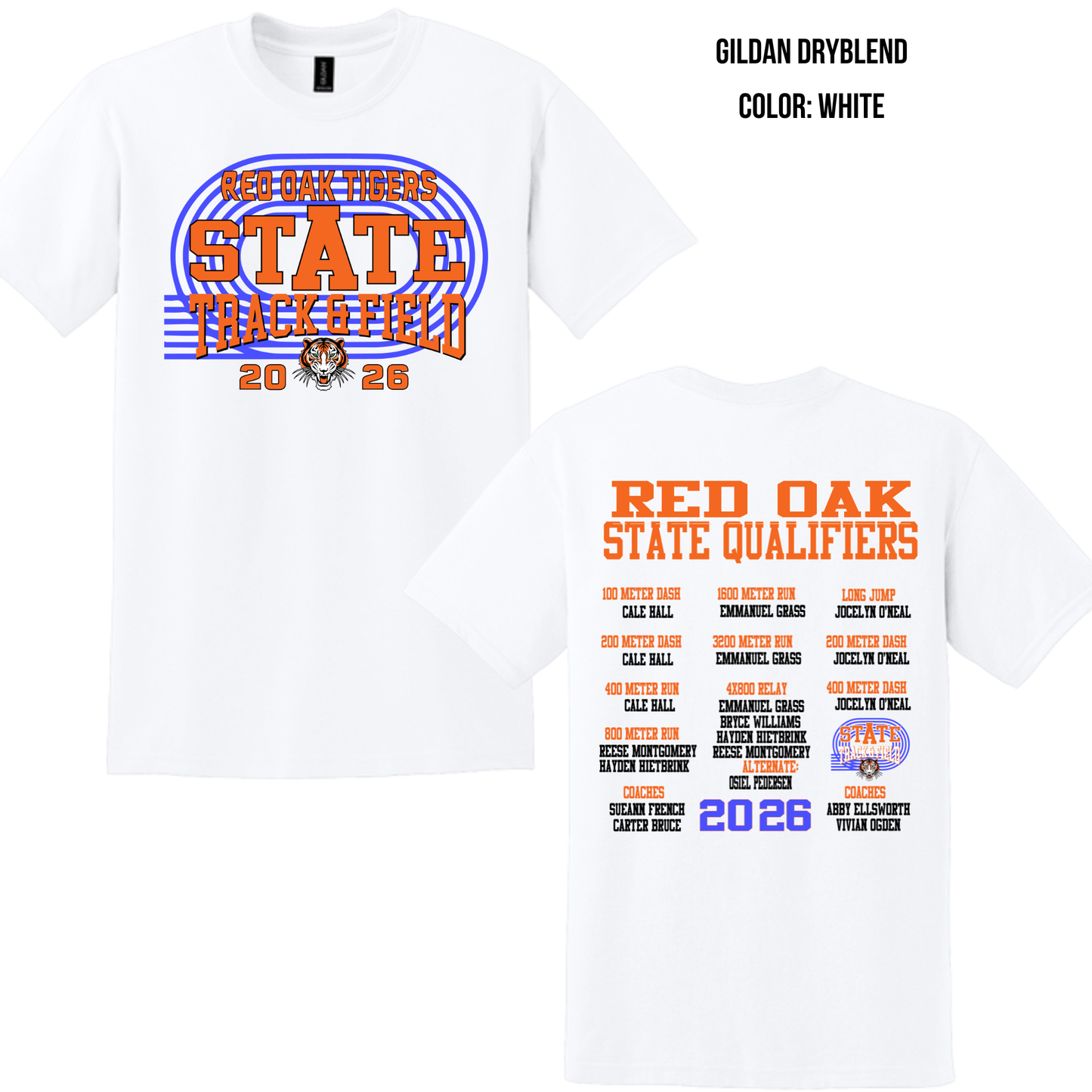 ROST26 8000 Gildan 50/50 T-Shirt - White & Black options
