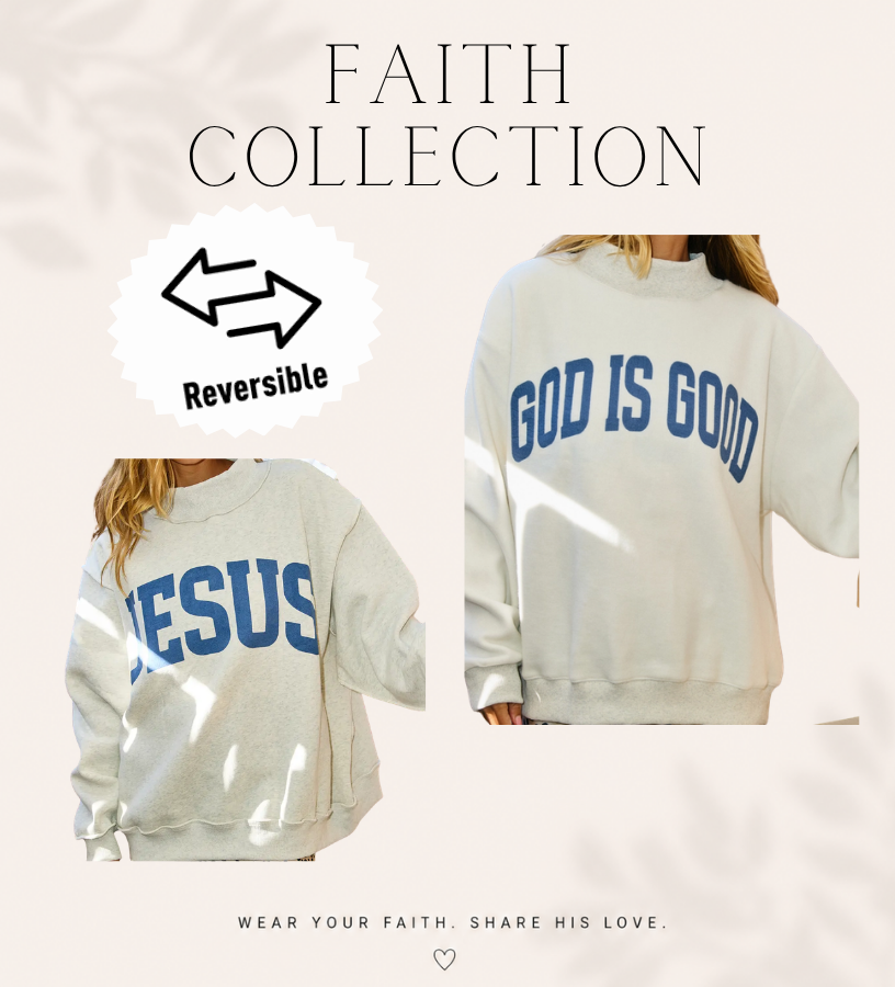 FC Reversible Jesus & God is Good Mockneck