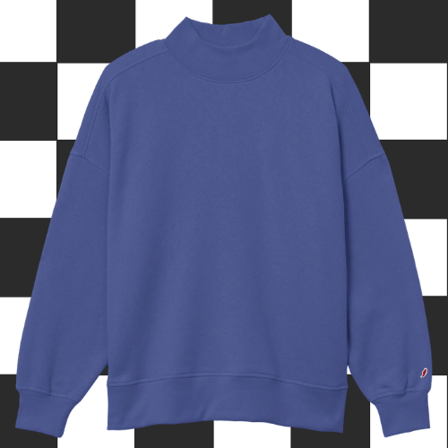 League 91 Mock Crewneck - Royal