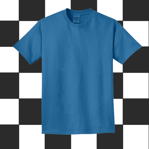 Comfort Color T-Shirt with Patch-Flo Blue