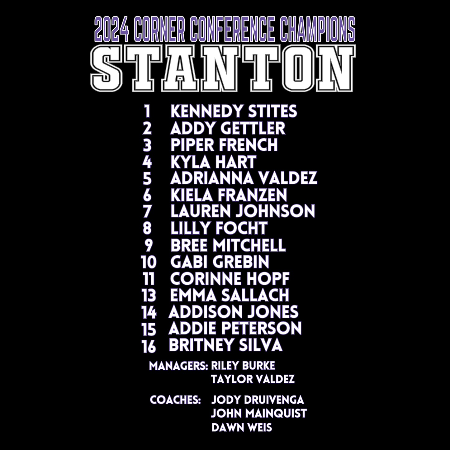 SCCC Stanton Volleyball Corner Conference Champions Crewneck Sweatshirt