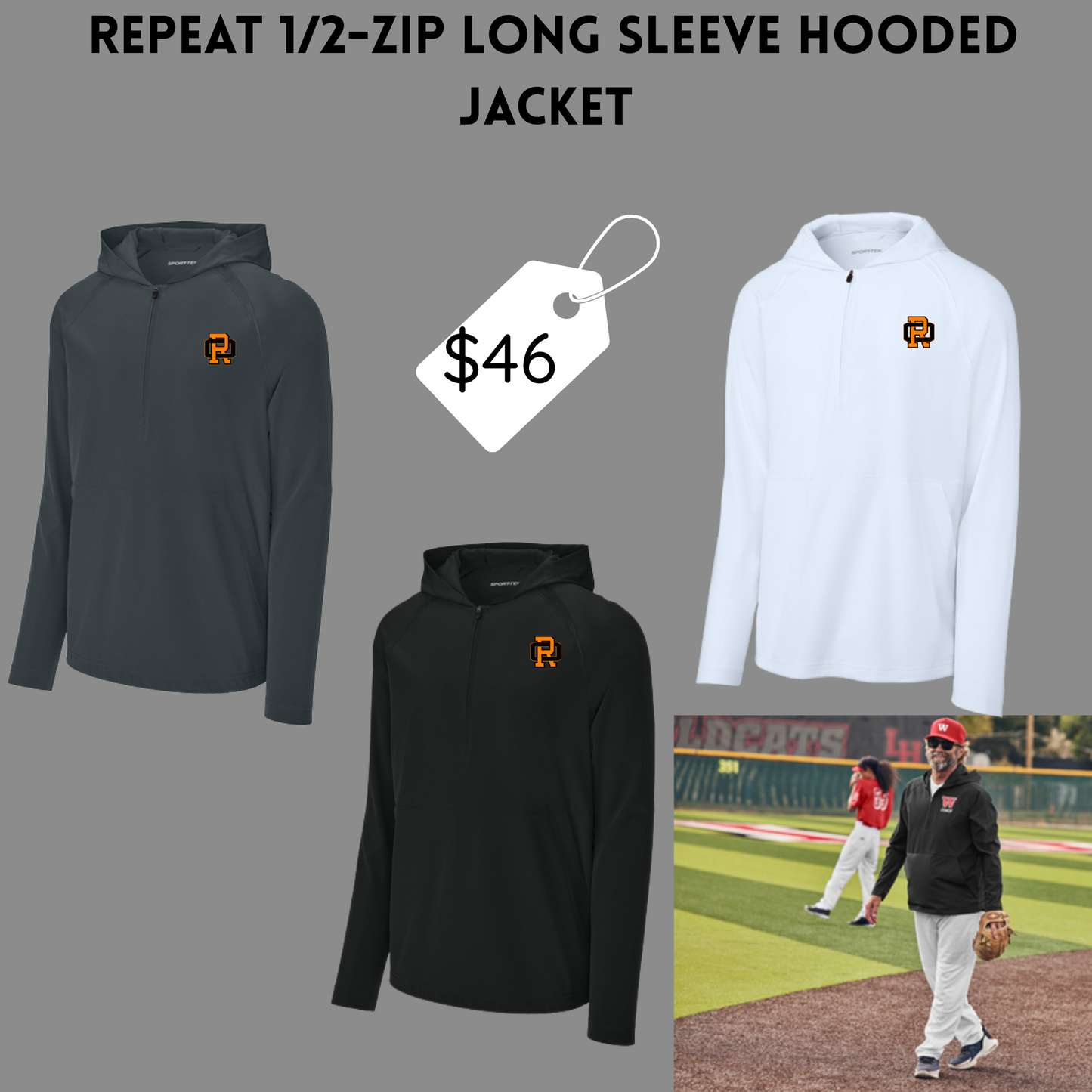 JVAABASE Repeat 1/2-Zip Long Sleeve Jacket