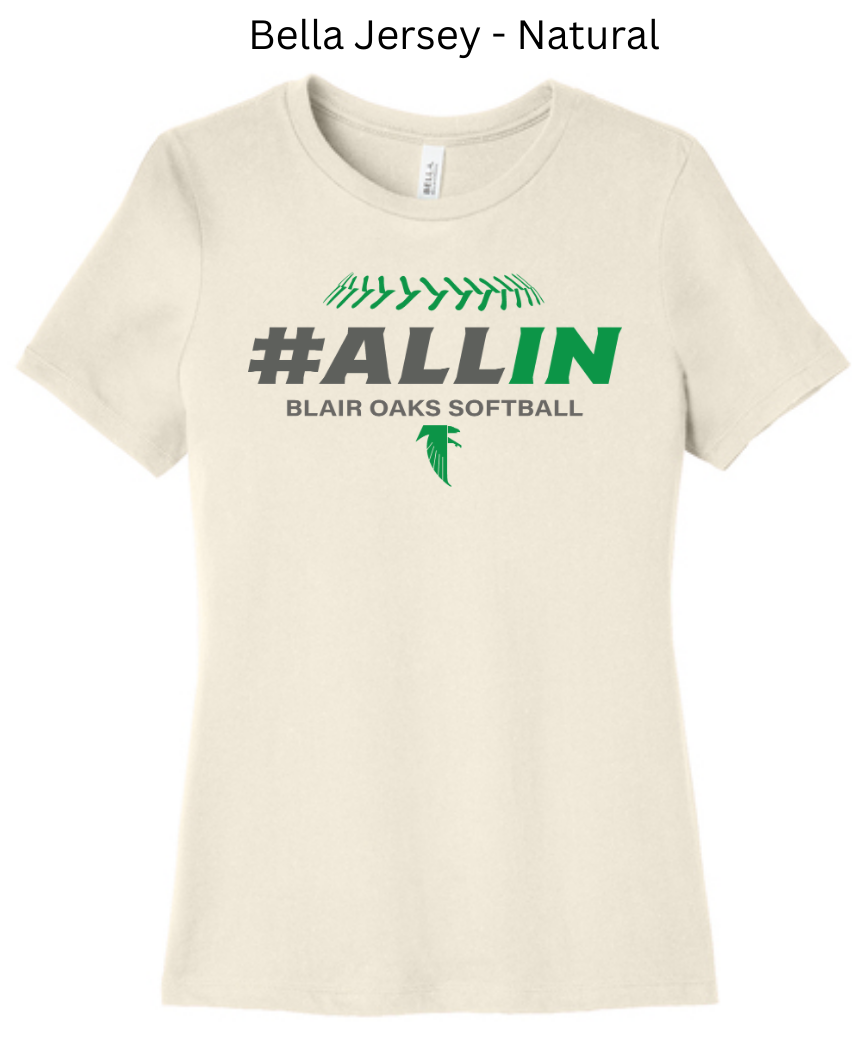 BOSB25 2025 Blair Oaks Softball Team Shirt