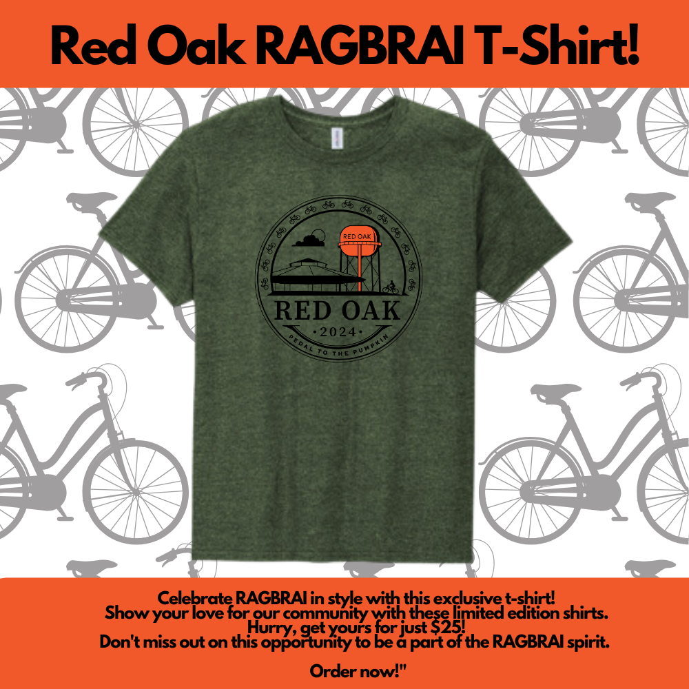 ROR OFFICIAL Red Oak RAGBRAI T-Shirt