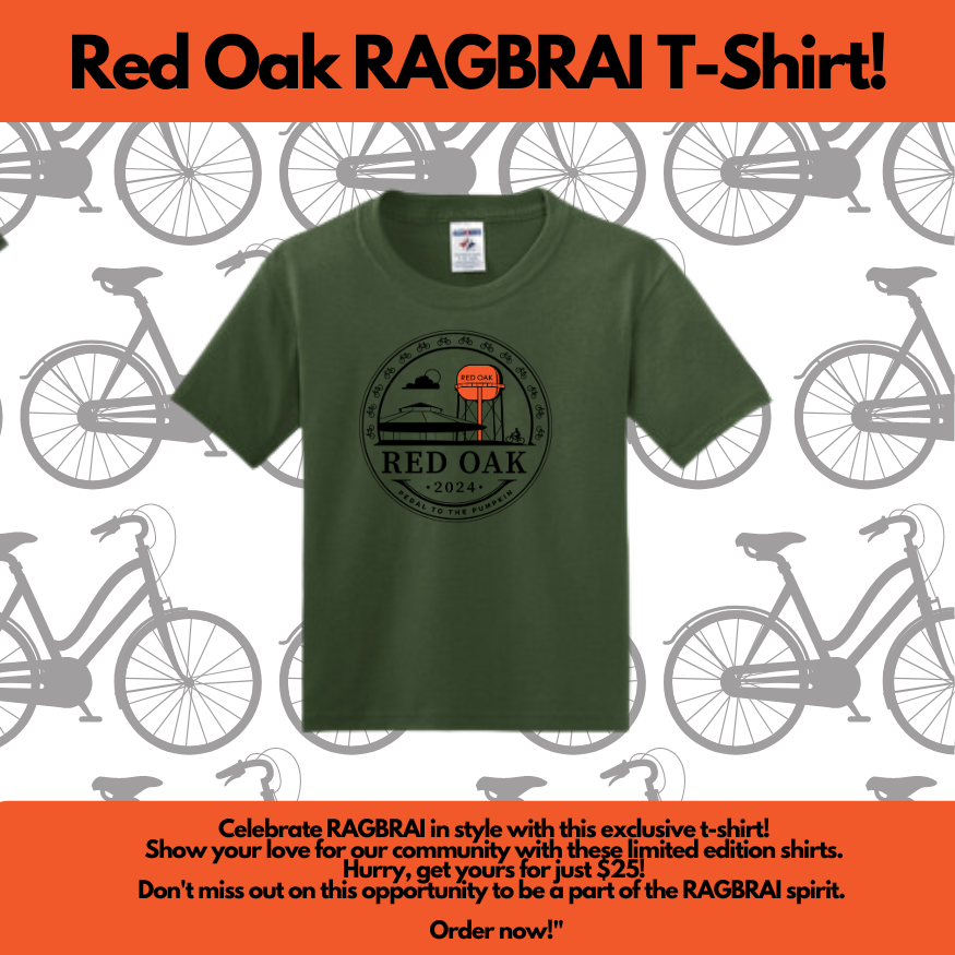 ROR Official Red Oak RAGBRAI T-Shirt - YOUTH