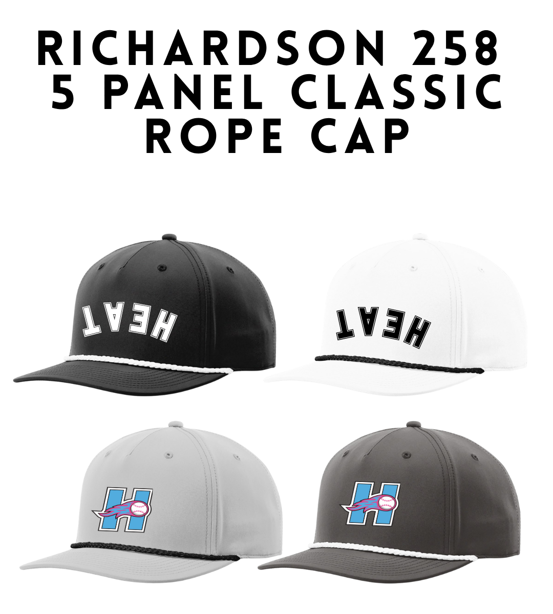 SWIHS 258 Richardson 5-Panel Classic Rope Cap