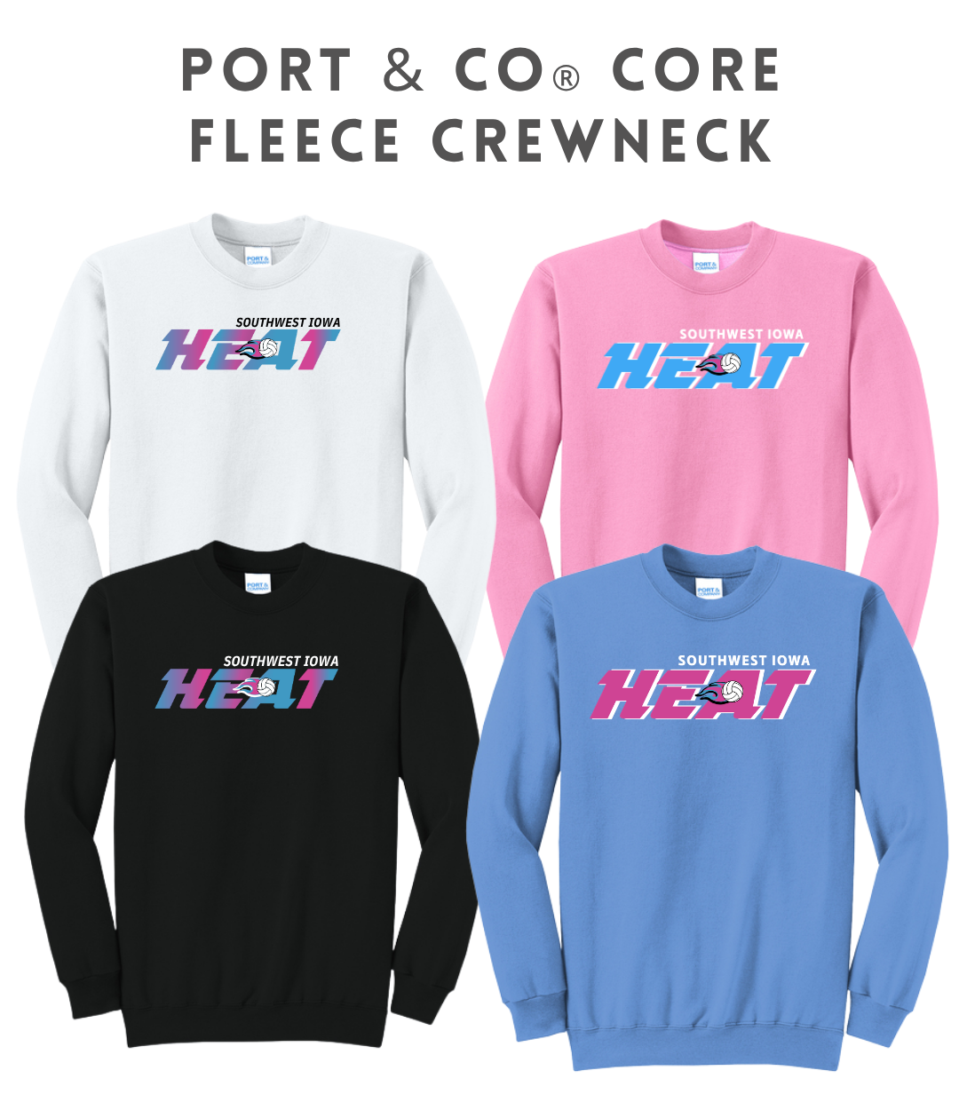SWIHVB PC78 Port & Co® Core Fleece Crewneck Sweatshirt