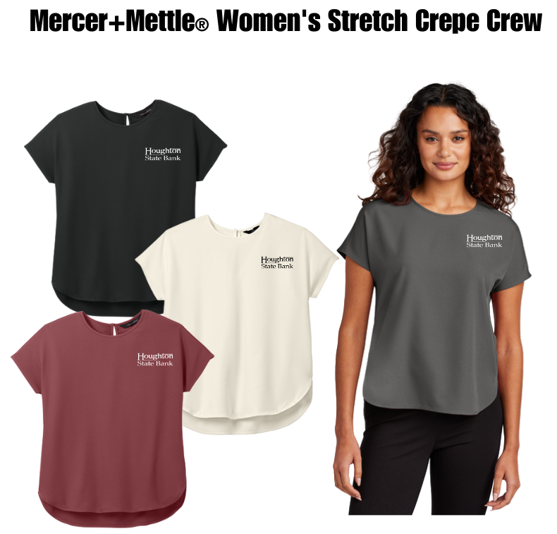 HSB Mercer+Mettle® Women's Stretch Crepe Crew