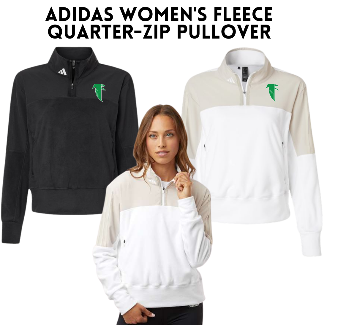 BOSB25 Adidas Women's Fleece Quarter-Zip Pullover