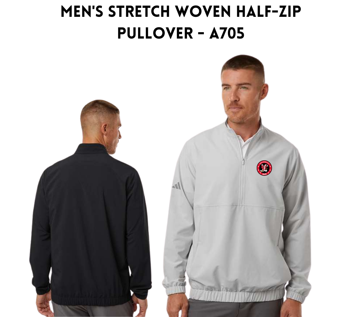 JCDT25 Adidas Stretch Woven Half-Zip Pullover