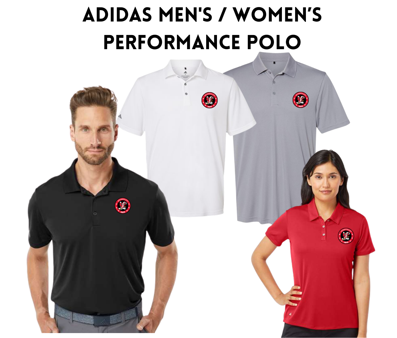 JCDT25 Adidas Men's & Women's Performance Polo