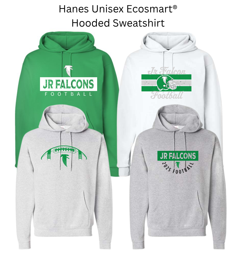 JRFALC25 Hanes Unisex Ecosmart® Hooded Sweatshirt