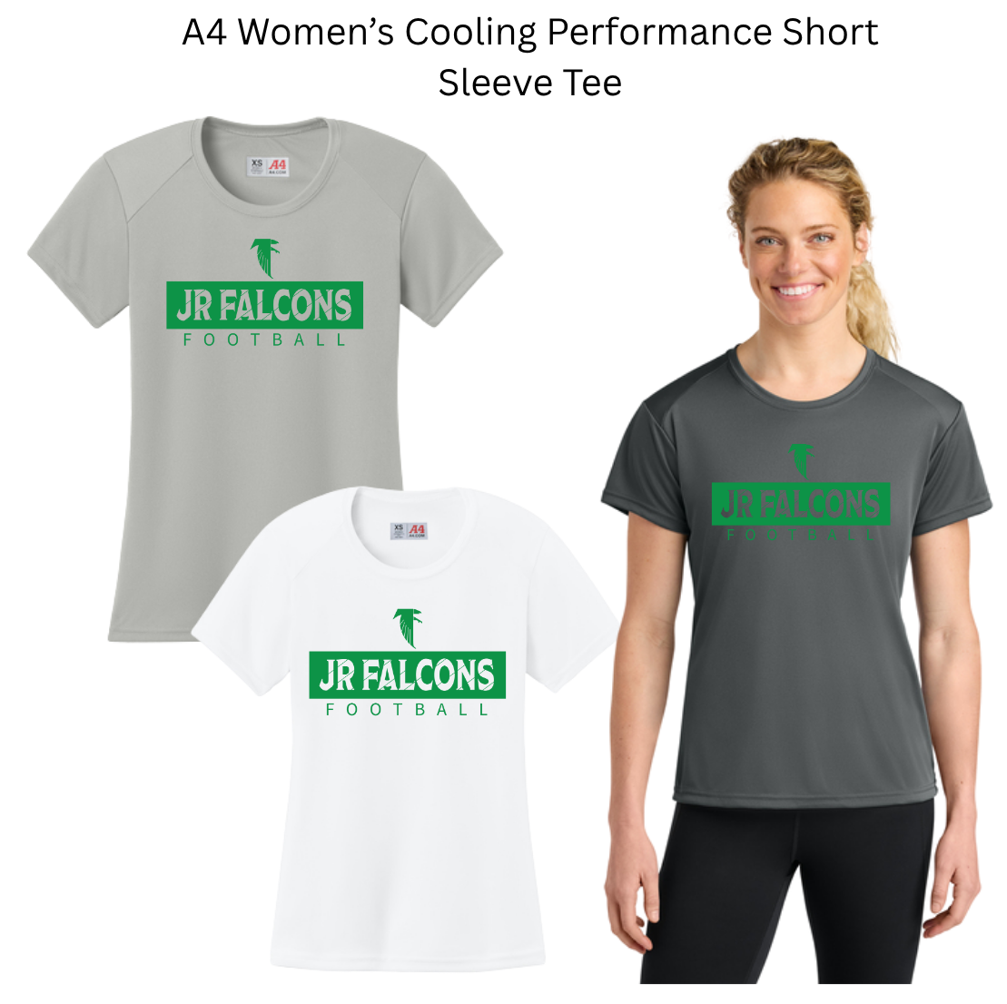 JRFALC25 A4 Cooling Performance Tee - Moisture-wicking (Women's Sizes)