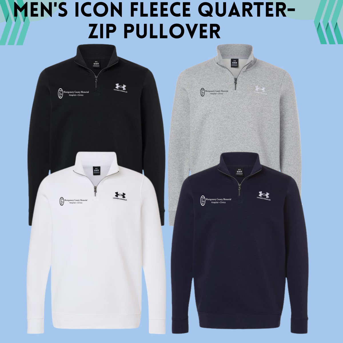 MCMH 6012710 Men's Icon Fleece Quarter-Zip Pullover