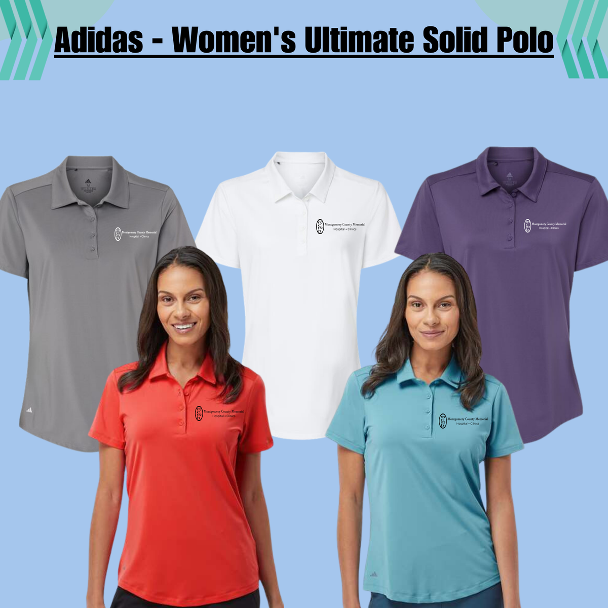 MCMH A515 Adidas - Women's Ultimate Solid Polo