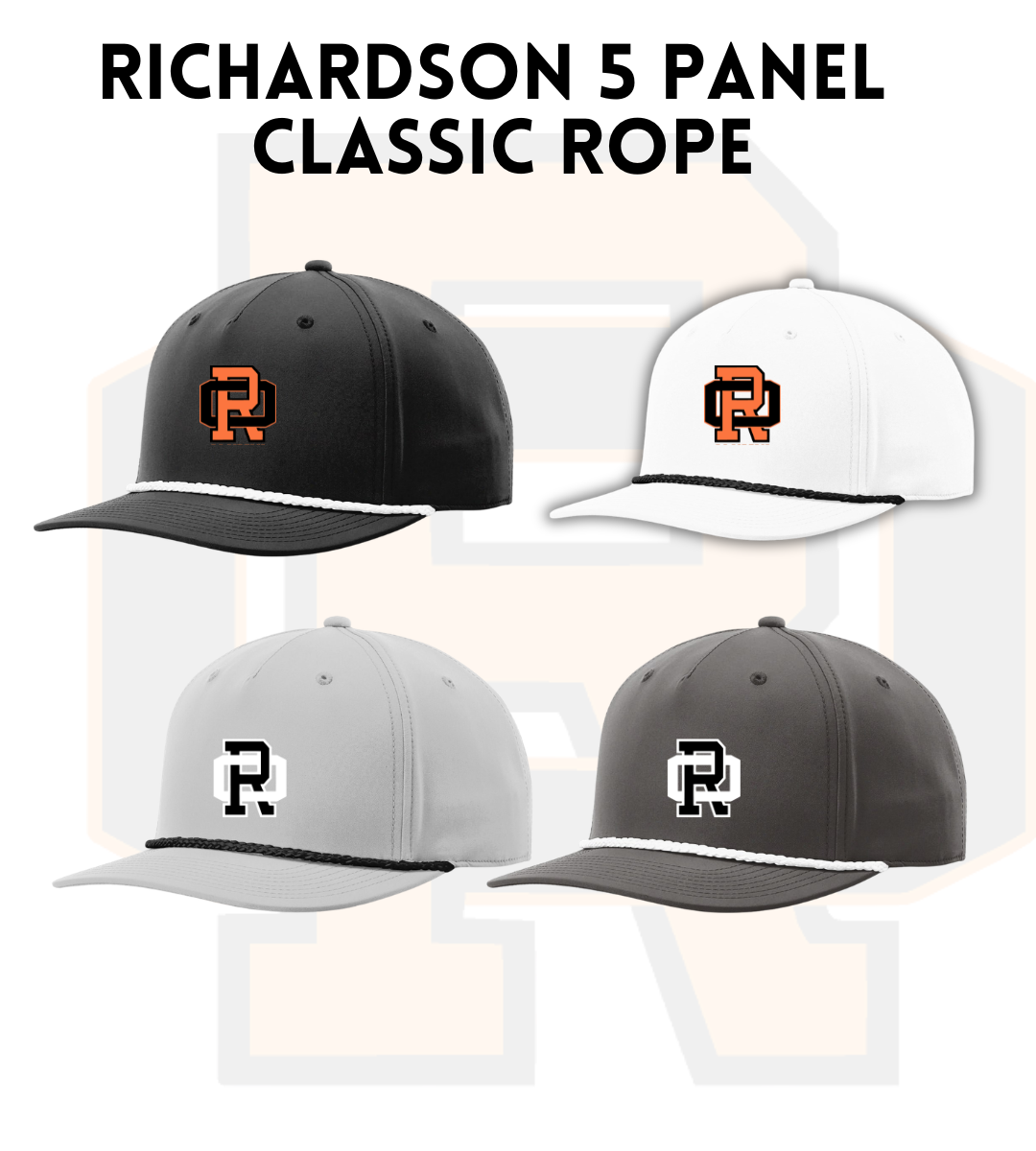 ROSB26 258 Richardson 5-Panel Classic Rope Cap