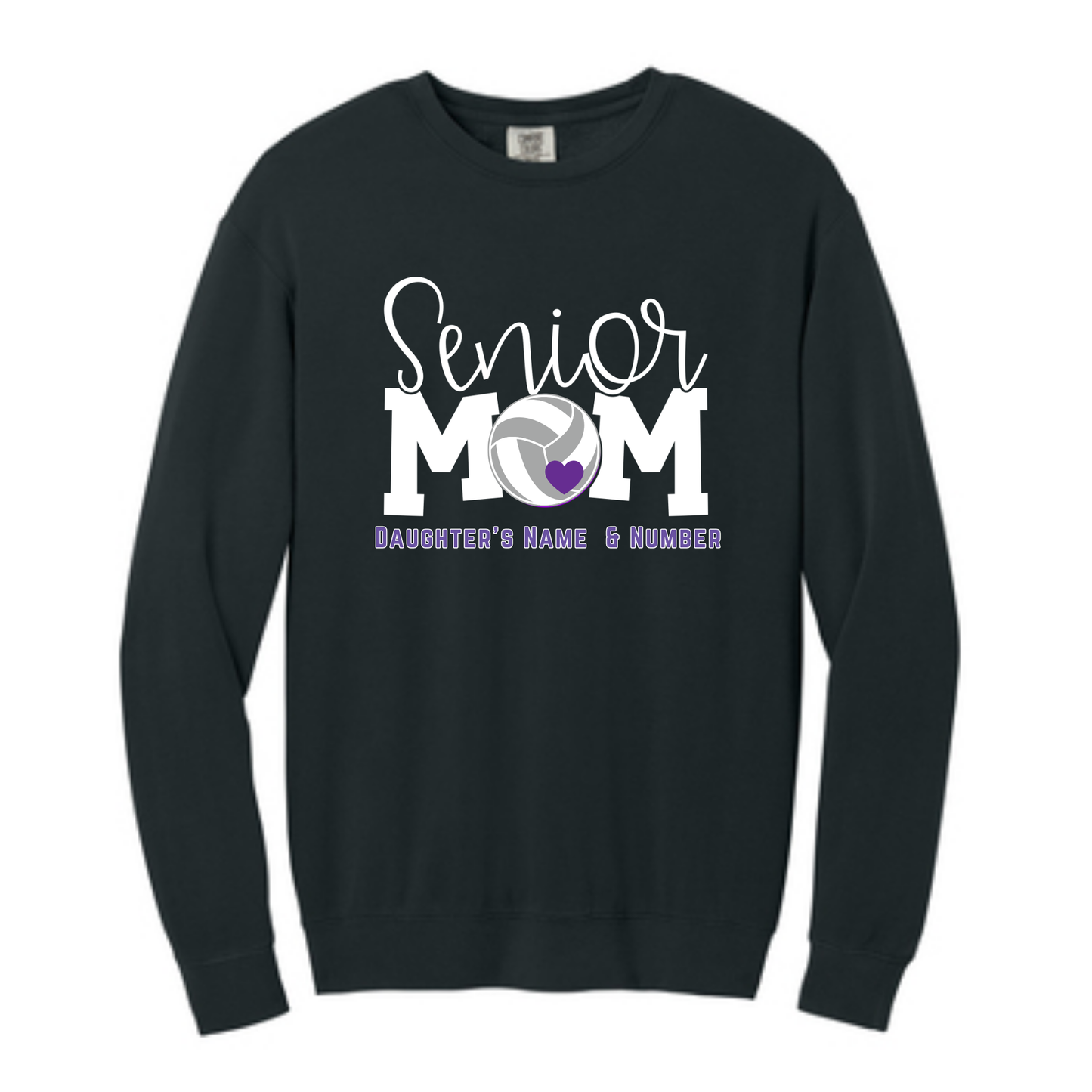 Stanton Volleyball Senior Mom Crewneck Sweatshirt - Comfort Colors