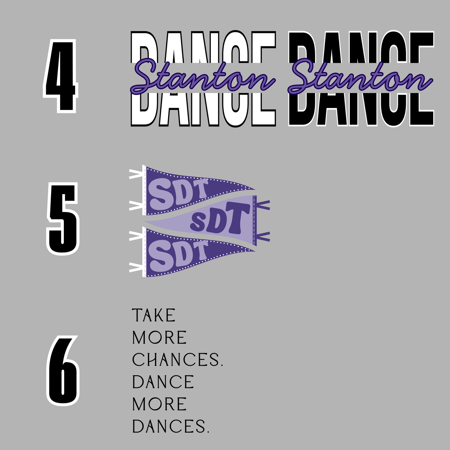 Stanton Dance 2026 Back Design