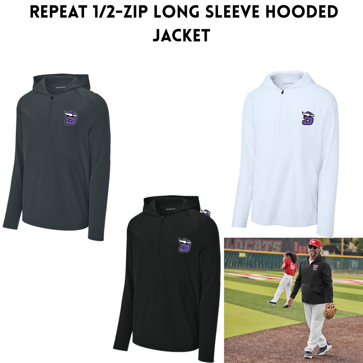 SSB25 Repeat 1/2-Zip Long Sleeve Jacket