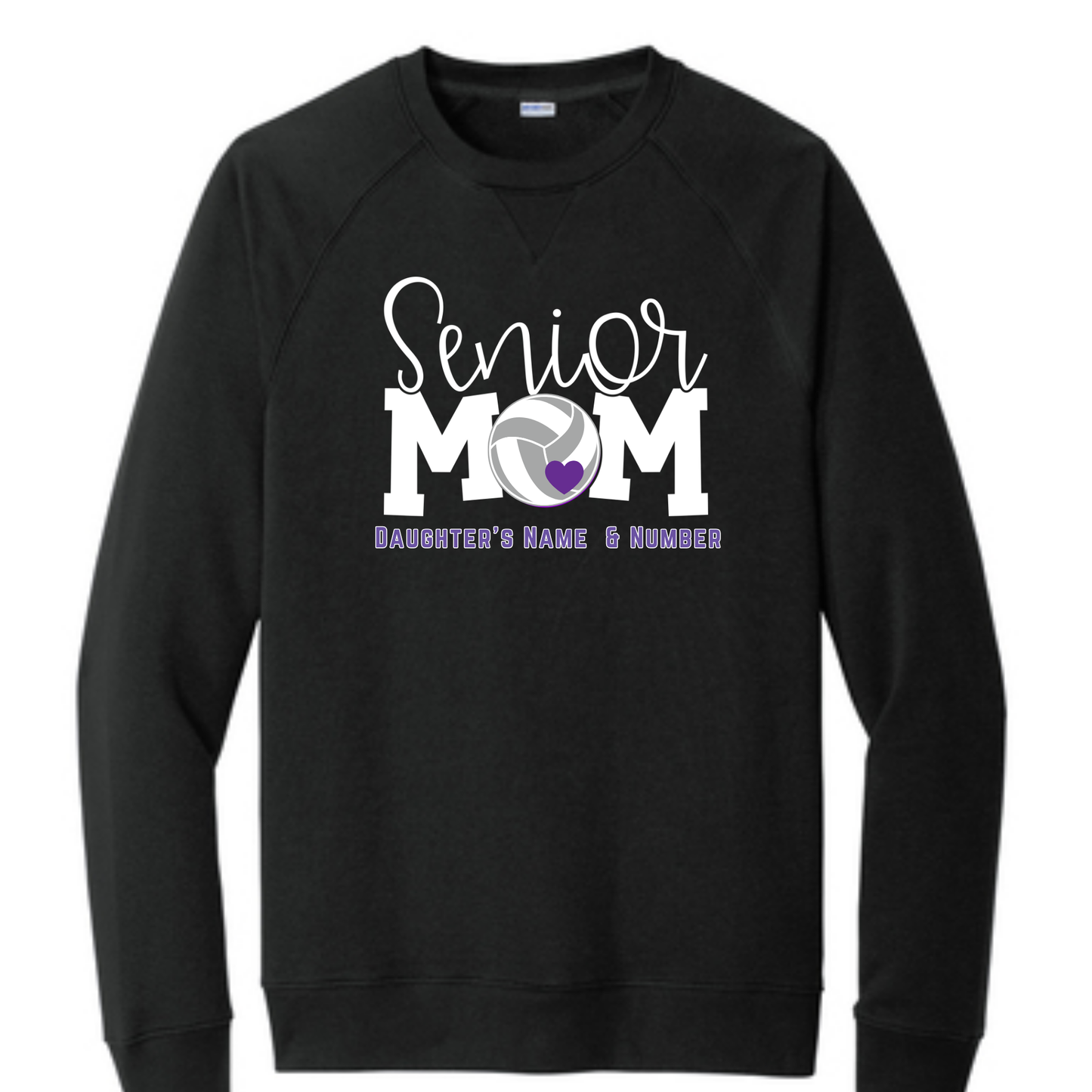 Stanton Volleyball Senior Mom Crewneck Sweatshirt - Sport Tek Fleece
