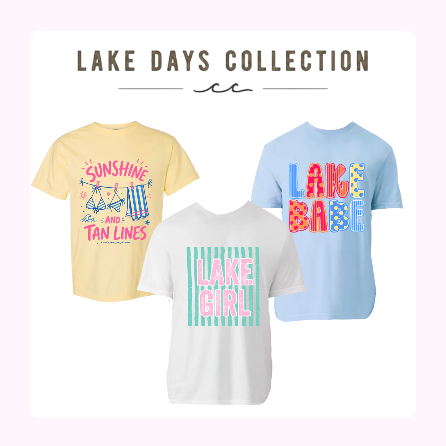 LD 1717 Lake Days Ring Spun T-Shirt Options