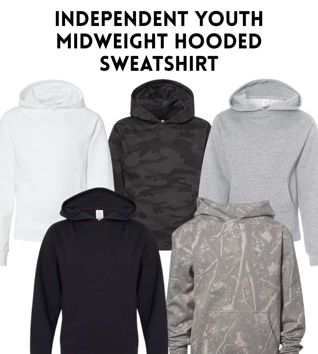 VB SS4001Y Youth Midweight Hooded Sweatshirt