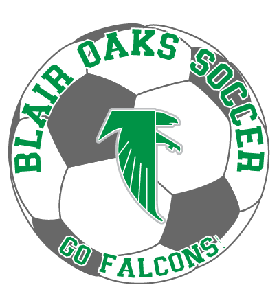 BOLFS Blair Oaks Soccer Decal with Falcon