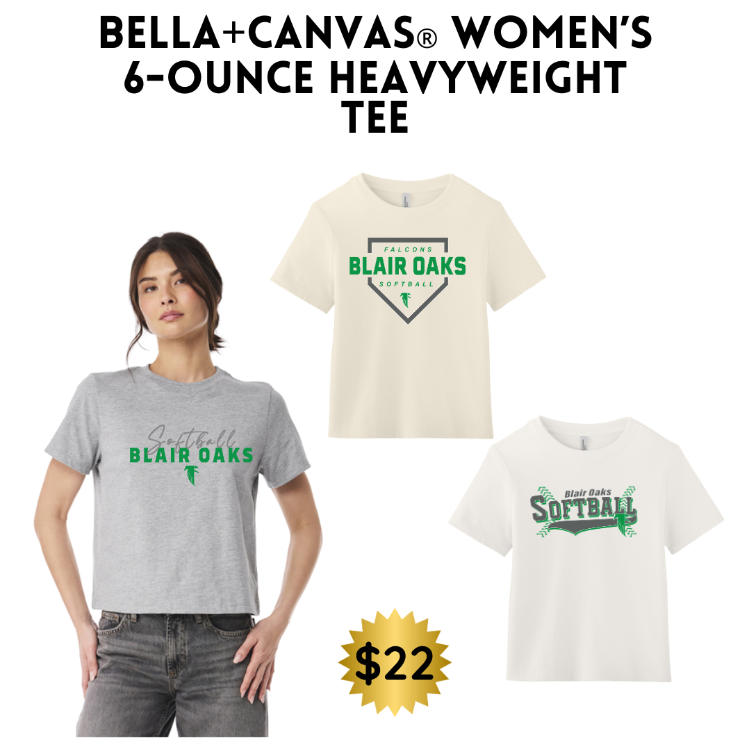 BOSB25 BELLA+CANVAS® Women’s 6-Ounce Heavyweight Tee