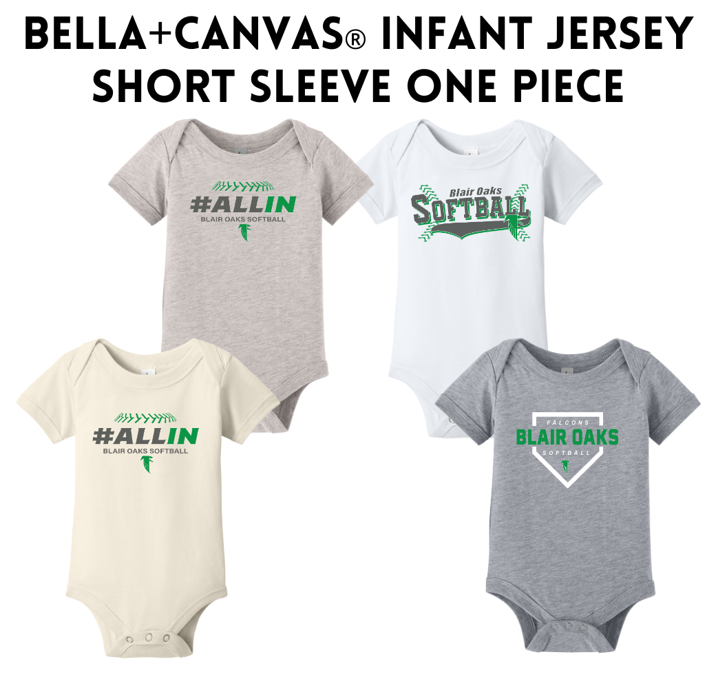 BOSB25 BELLA+CANVAS® Infant Jersey Short Sleeve One Piece