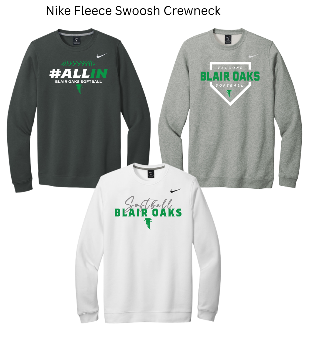 BOSB25 Nike Unisex Club Fleece Sleeve Swoosh Crewneck