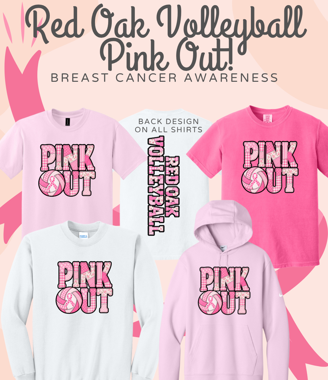 Red Oak VOlleyball Pink Out 2026