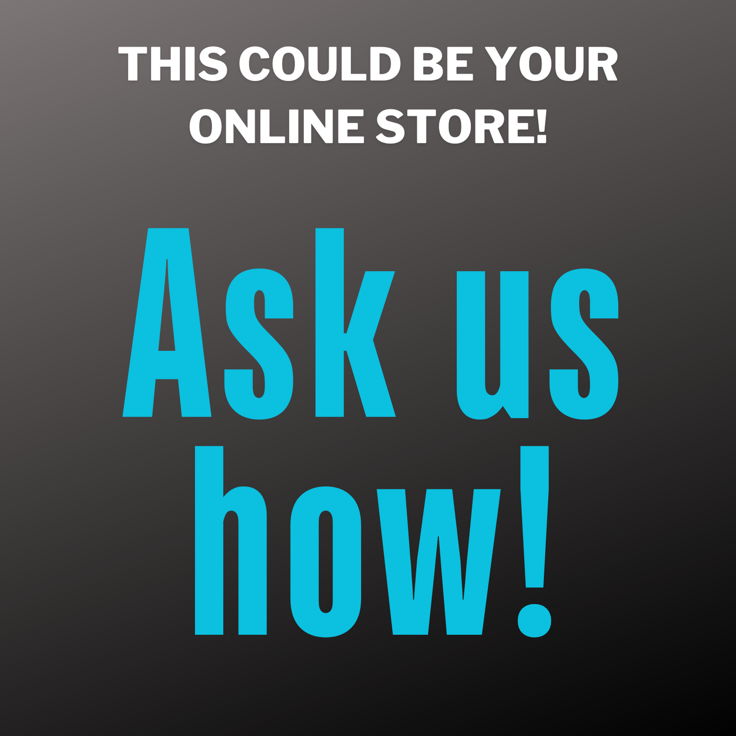THIS COULD BE YOUR ONLINE STORE!