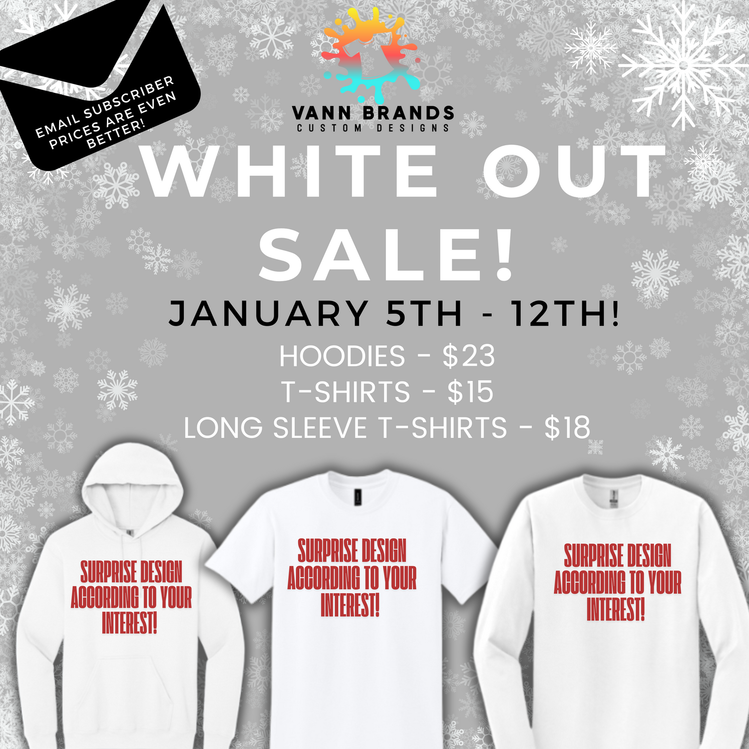 White Out Sale!