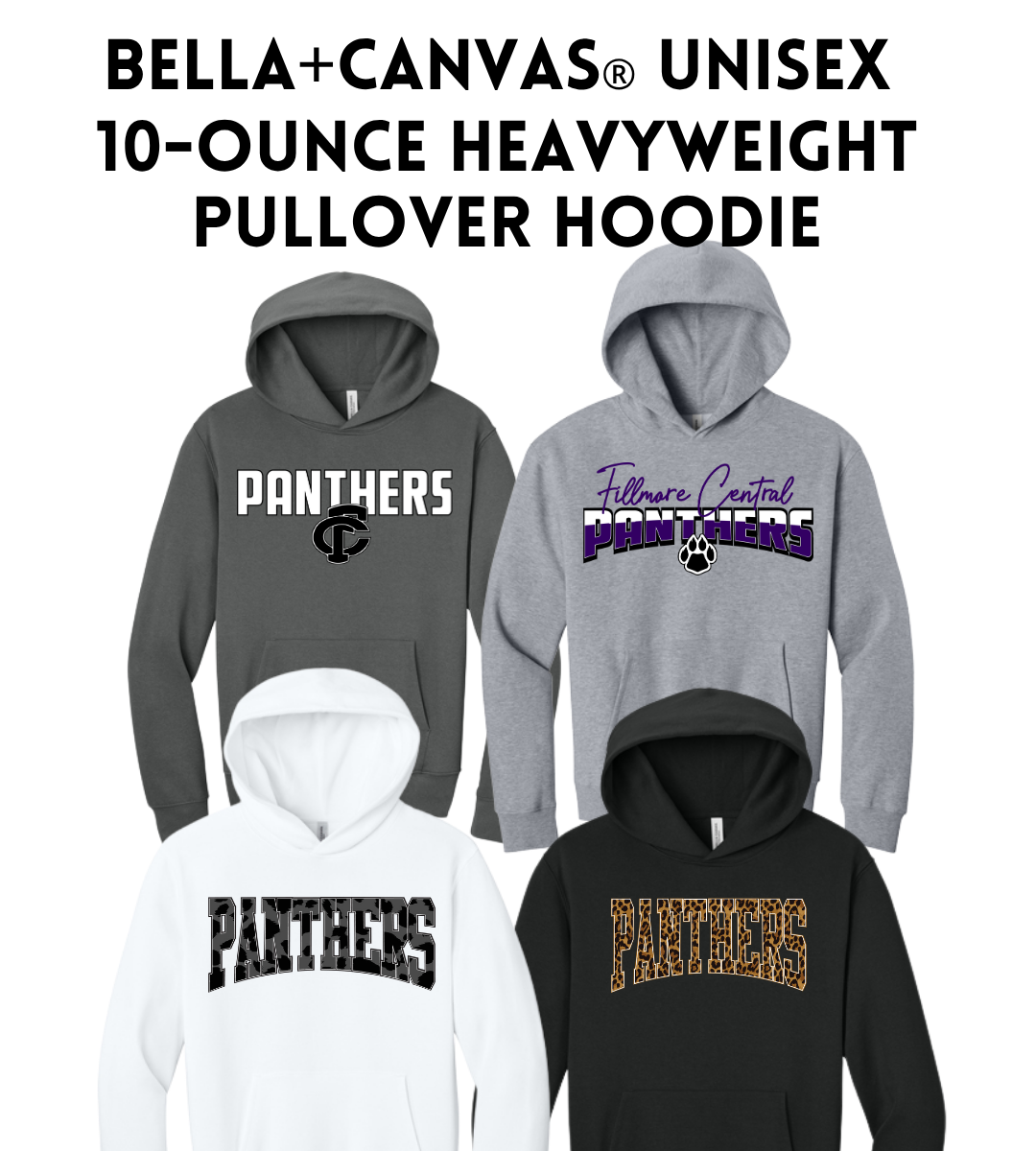FCP BELLA+CANVAS® Unisex 10-Ounce Heavyweight Pullover Hoodie
