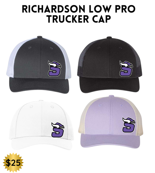 SB25 Richardson Low Pro Trucker Snapback Hat