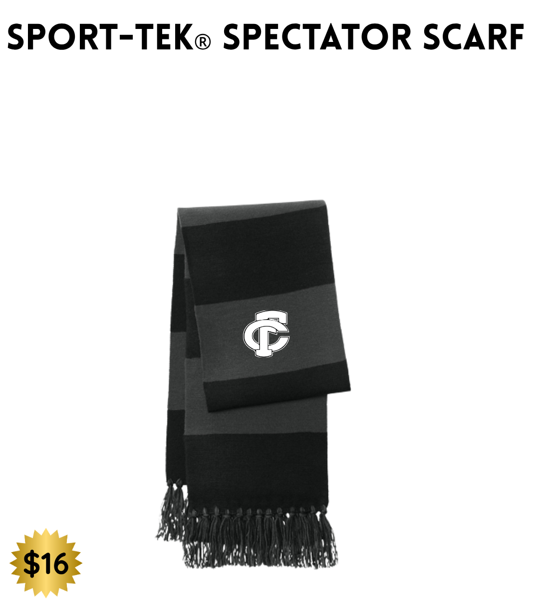 FCP Spectator Scarf - Black and Grey