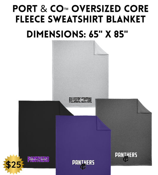 FCP Port & Co™ Oversized Core Fleece Sweatshirt Blanket