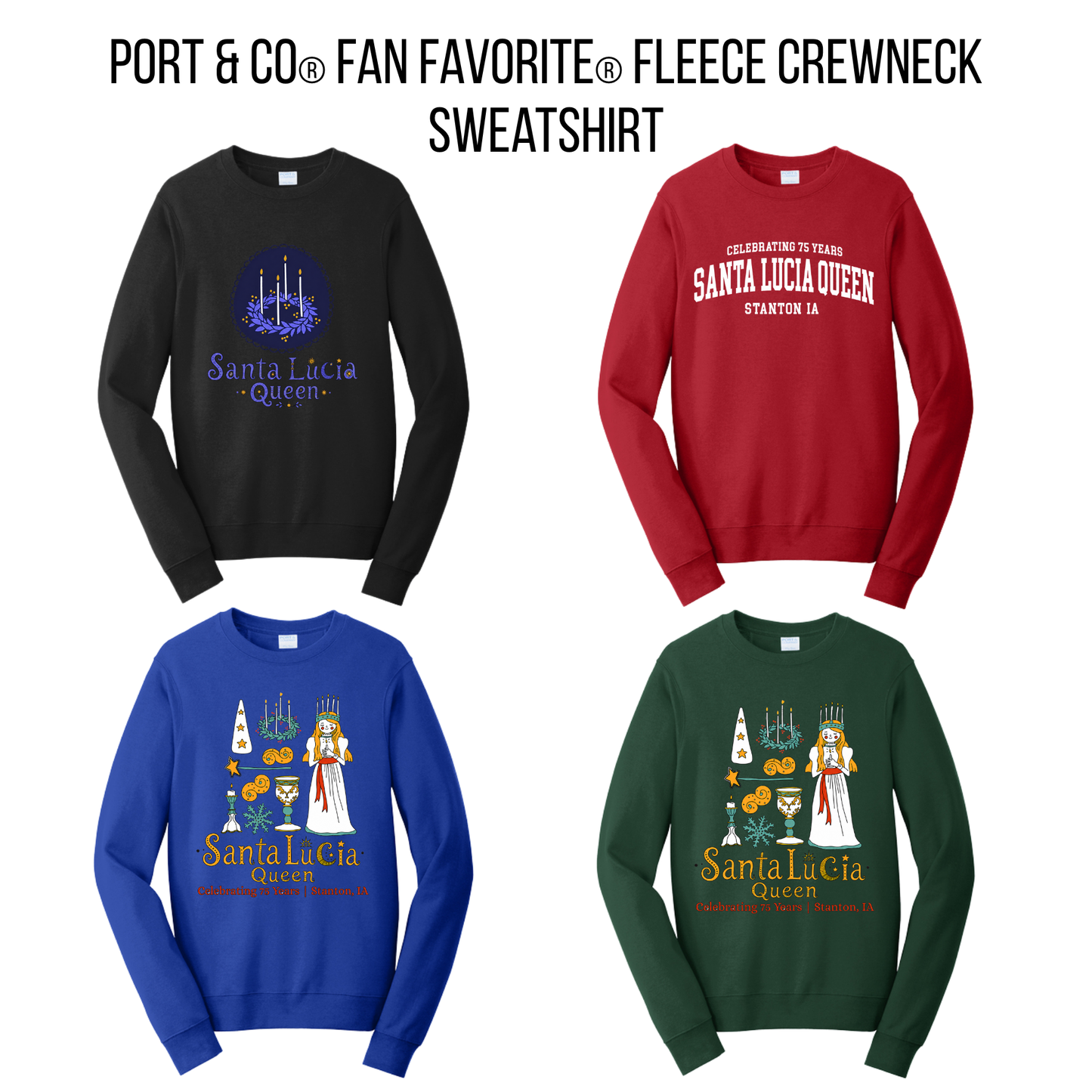 SL PC850 Port & Co® Fan Favorite® Fleece Crewneck Sweatshirt