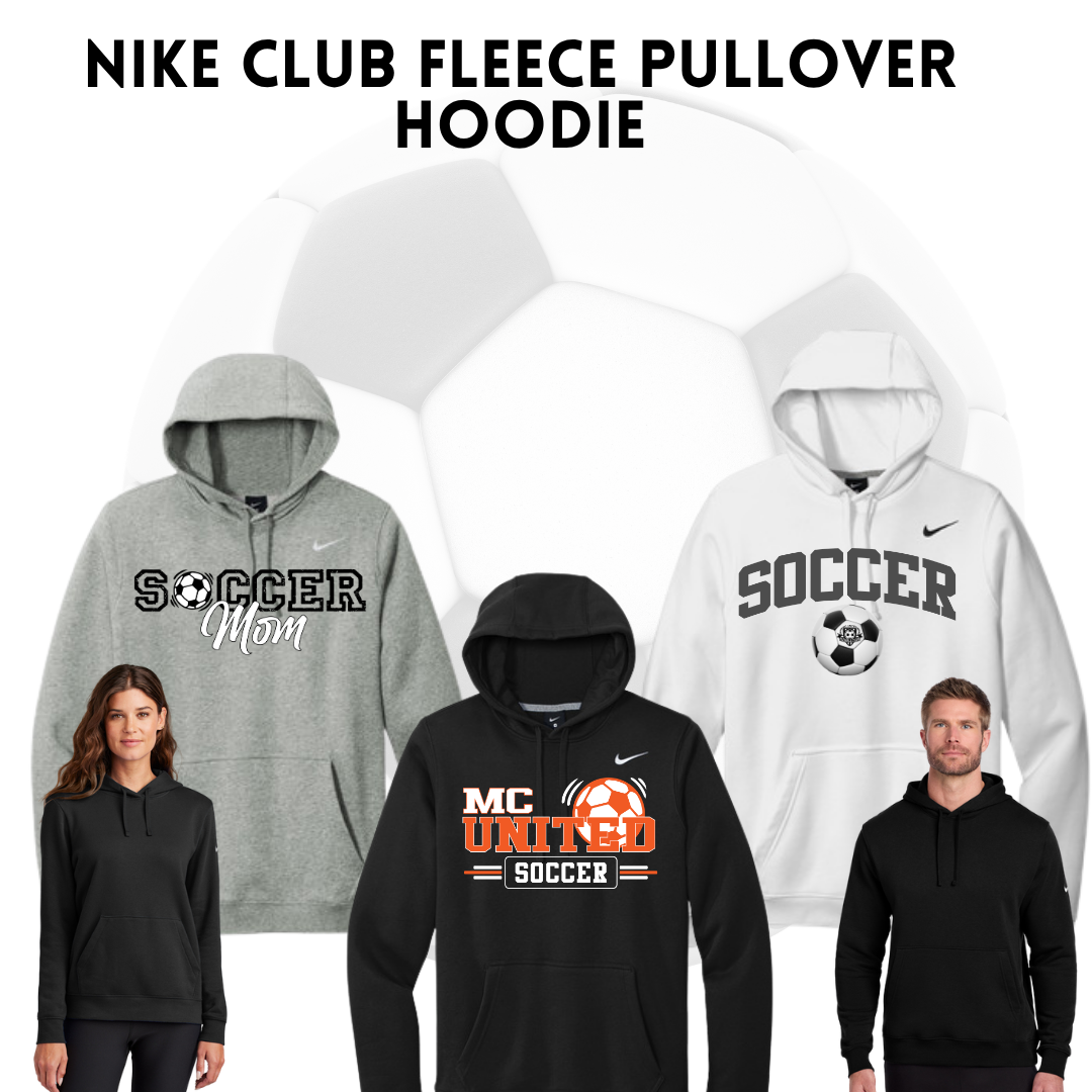 MCUFC Nike Club Fleece Sleeve Swoosh Pullover Hoodie
