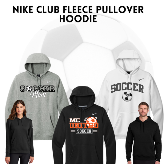 MCUFC Nike Club Fleece Sleeve Swoosh Pullover Hoodie