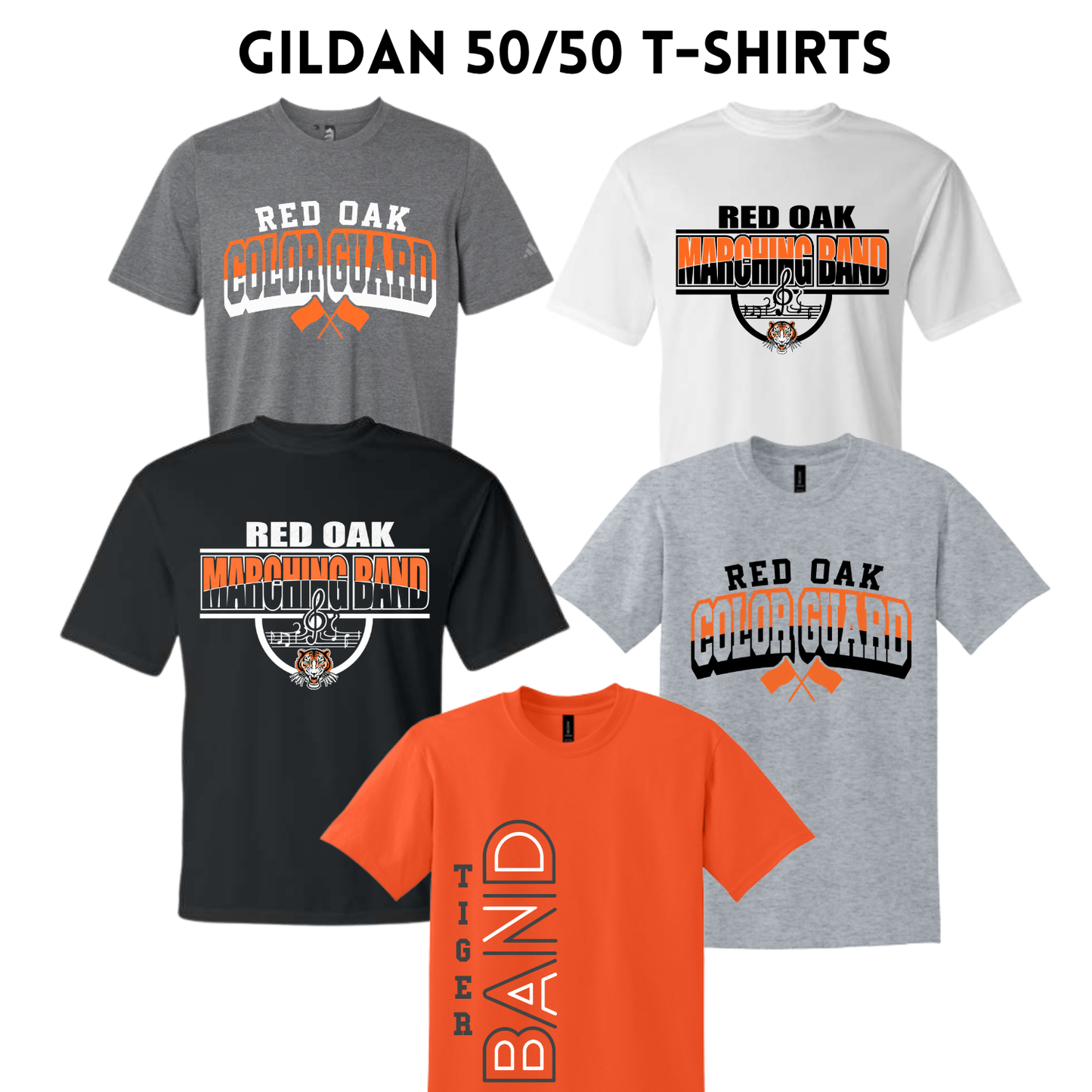 ROMB26 8000 Gildan 50/50 t-shirts
