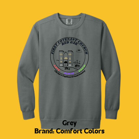 FCC Comfort Colors Crewneck Sweatshirt Grey