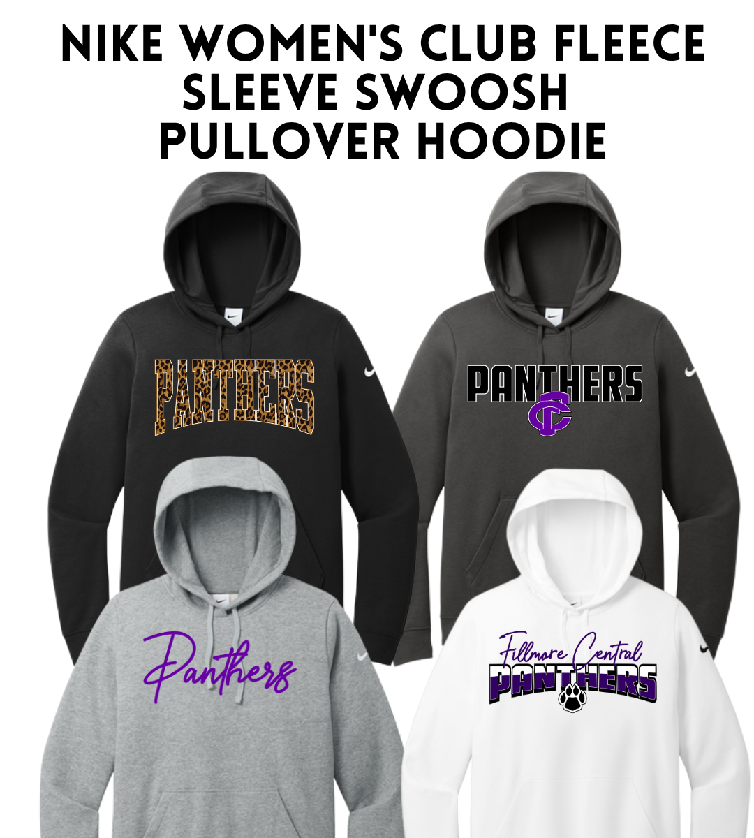FCP Nike Women's Club Fleece Sleeve Swoosh Pullover Hoodie
